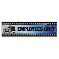 2"x8" Full Color Sign w/ Metal Flush Holder